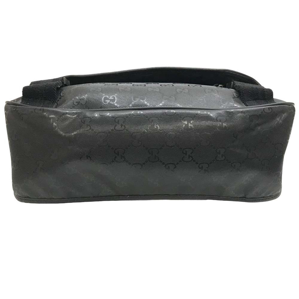 Gucci Messenger Zipper Open Pocket Bag Imprime Crossbody GG Black - Picture 10 of 10